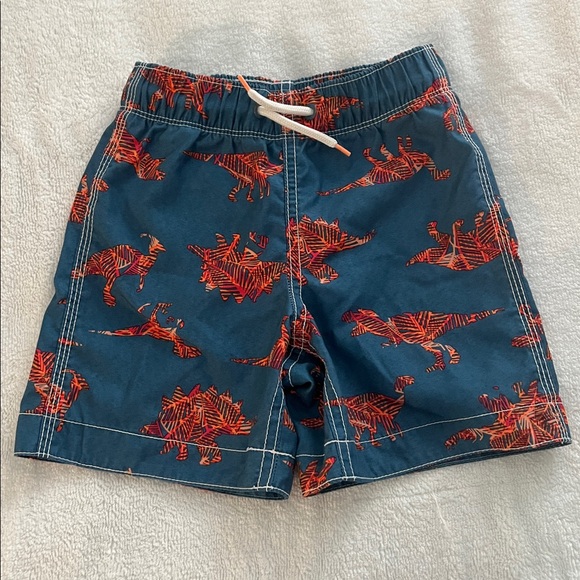 GAP Other - GAP Blue and Orange Swim Shorts with Dinosaur print - 3T